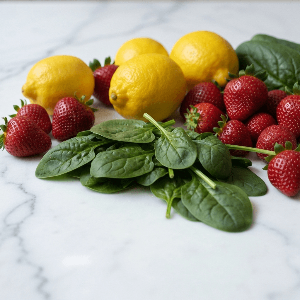 Colorful cooking ingredients